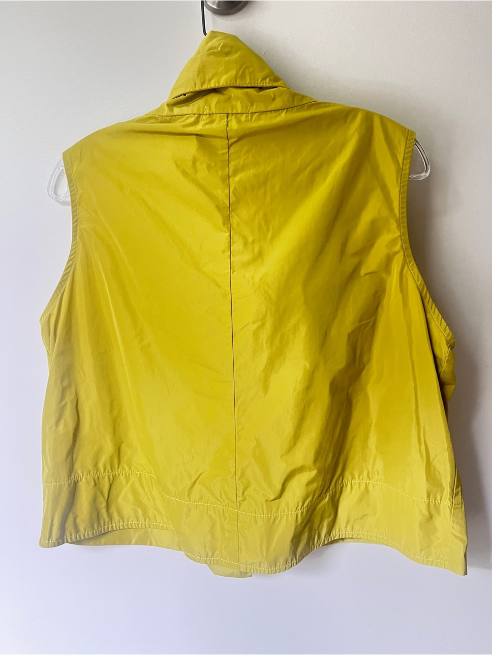 SUN KIM by Comfy. Sunny Yellow Sleeveless Vest with Draped Collar.
Small. - Picture 2 of 4